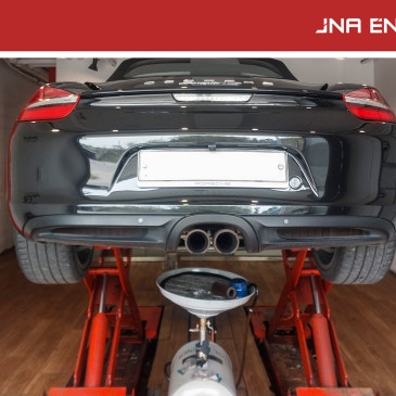 포르쉐 718 박스터 S 엔진오일 교환 모빌원 골드 0W-40_ JNA 용인 동백점