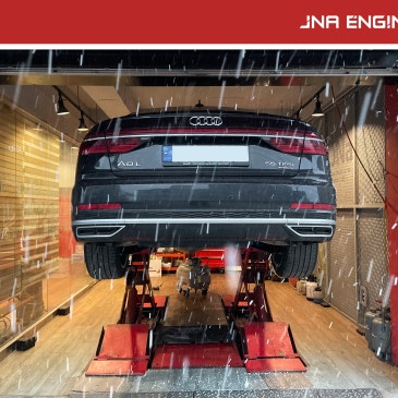 아우디 A8 L 55 TFSI 엔진오일 교환 [쉘 힐릭스 울트라 0W-30] _ JNA 오일 성남 시흥점