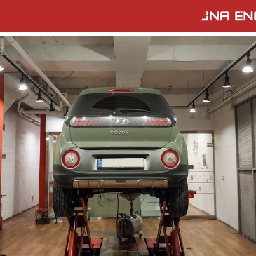 현대 캐스퍼 1.0 T-GDi 엔진오일 교환 Shell HELIX ULTRA 0W-30_ JNA 용인 동백점