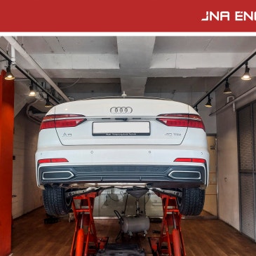 아우디 A6 40TDI 엔진오일 교환 Alpine RS 0W-40_ JNA 용인 동백점