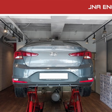 더 뉴 아반떼 AD 1.6 엔진오일 교환 Alpine Longlife 12 FE 0W-30_ JNA 용인 동백점